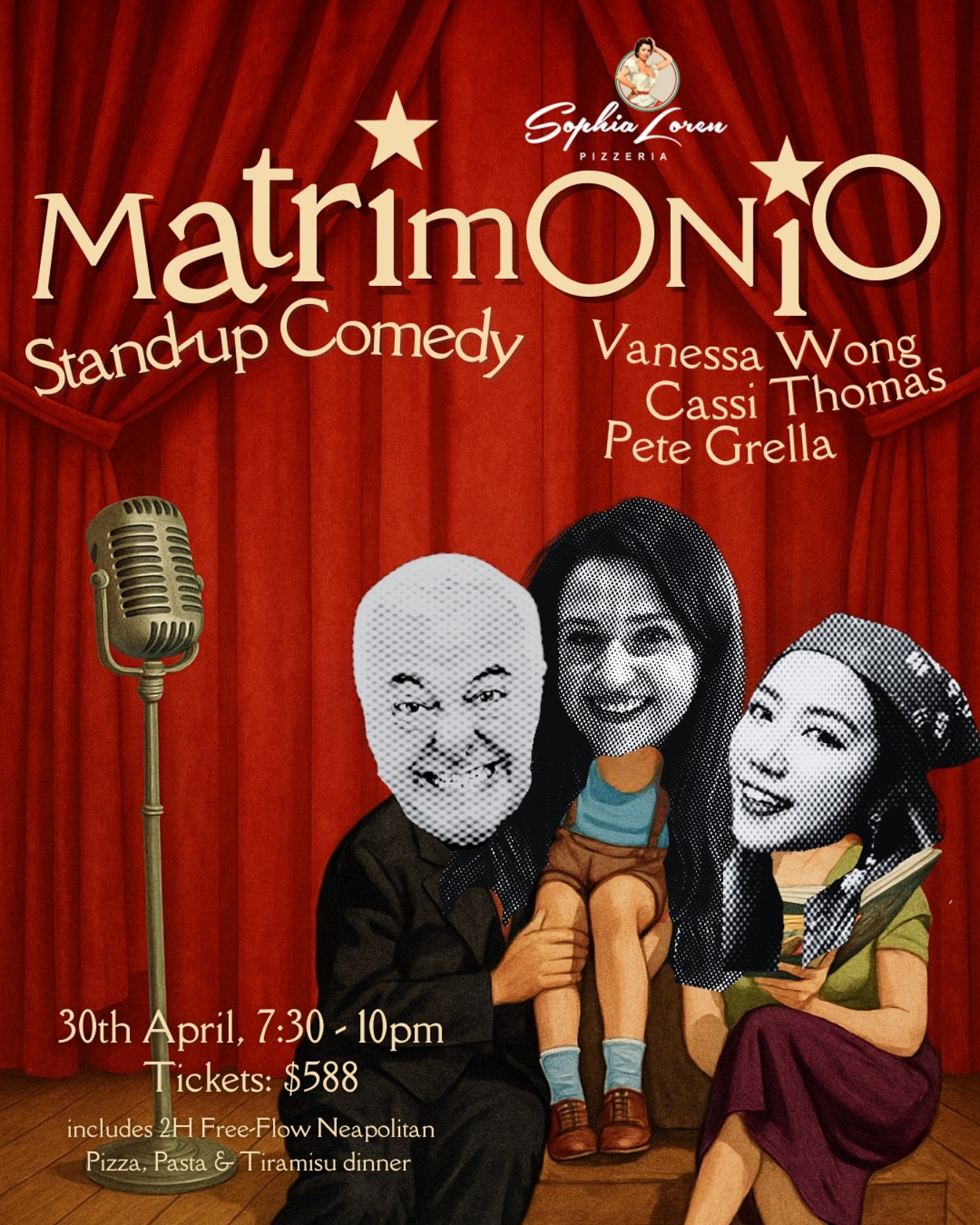 Marriage: the only war where you sleep with the enemy. On 30th April, we&rsquo;re putting love, marriage, and family under the spotlight at Matrimonio Stand-up Comedy at our Pizzeria. 🎭🎙️It&rsquo;s the launch of our new twice-a-month comedy series,